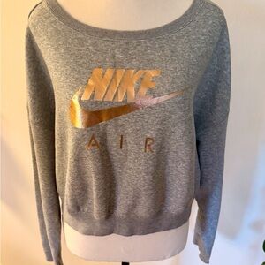 Nike Gray Sweatshirt with White Logo